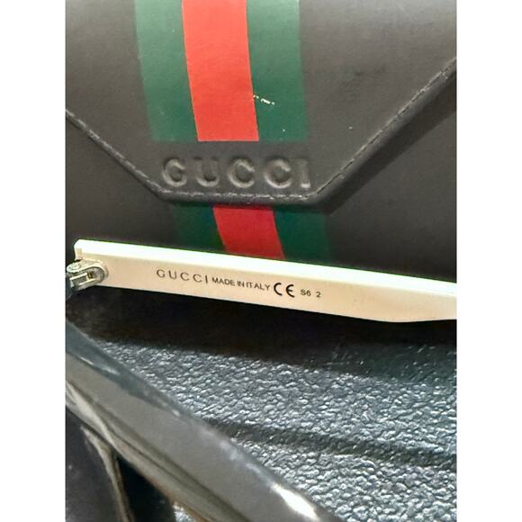 Vintage Gucci  Aviator Sunglasses GG 1622/S Black*63|14|130*Sherry line Case - Picture 6 of 6